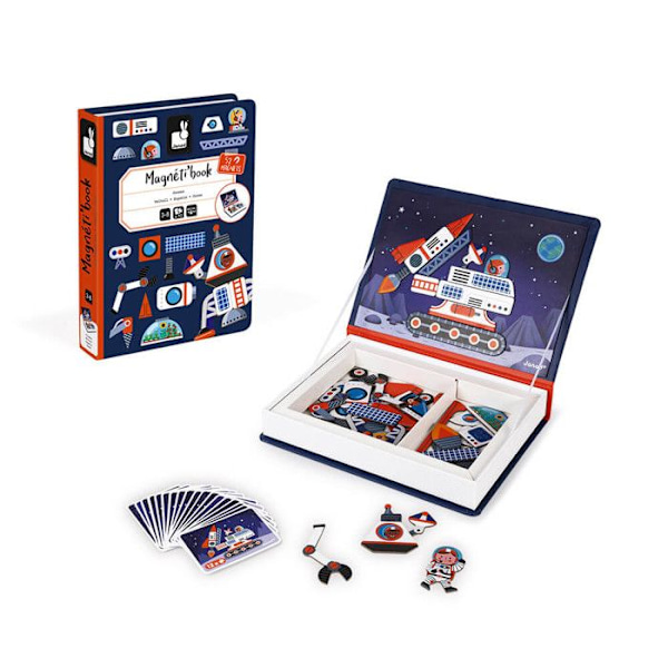 Spel Magneti Book Tema Cosmos Grön