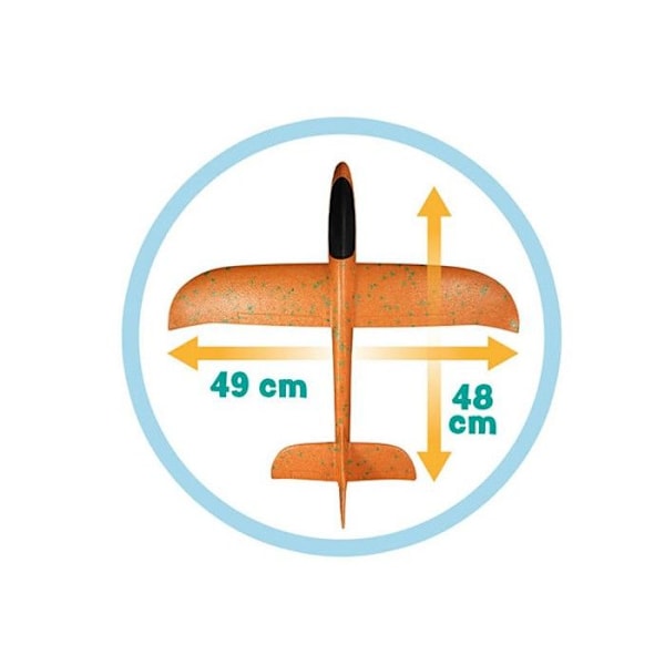 Vaahteralento - Buki France - 48 cm - Vakautetut lennot - TArrat sisältyvät - Kuvallinen ohje Orange