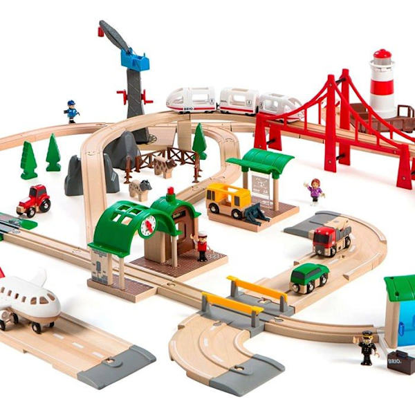 Brio World Circuit - BRIO:n upea maailma - 106 osaa - Puiset junaradat - Ravensburger - Alkaen 3 vuotta - 33766 mångfärgad