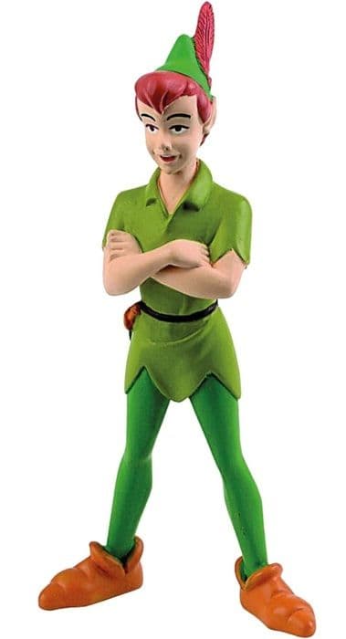 Peter Pan figur - BØBLER - 11 cm - Blandet - 3 år - Disney Grönt och mångfärgat
