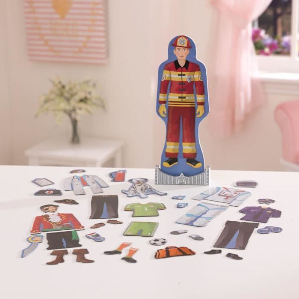 KIDKRAFT Magnetic Dress Up Doll - Brady Flerfärgad