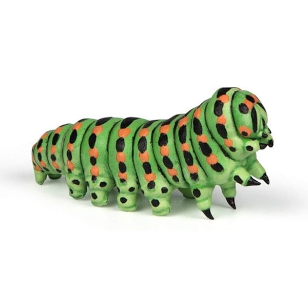 Caterpillar Figurine - PAPO - Handmålad - Grön - Blandad - 3 år