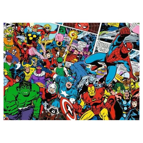 Puslespil - RAVENSBURGER - Ravensburger puslespil marvel - 1000 dele - Blå - Indendørs Blå