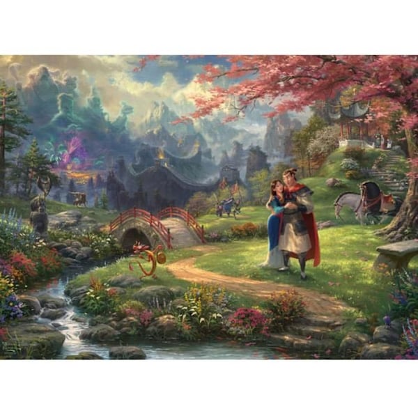 Puzzle 1000 palapeliä: Mulan Enfärgad