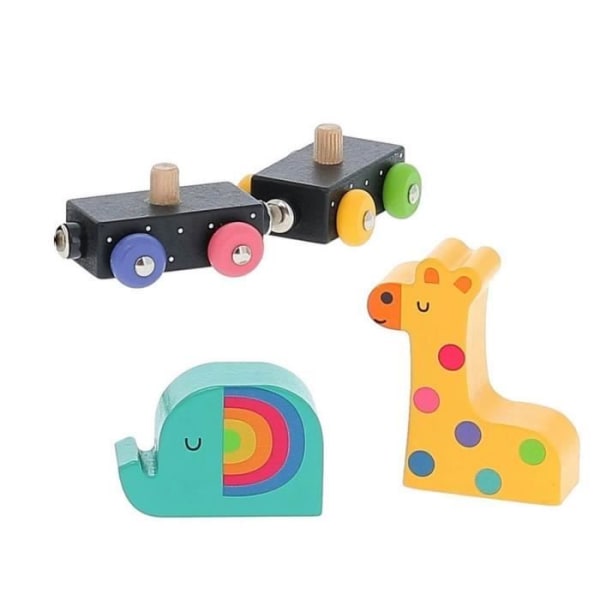 Animal Train early learning game - Vilac - Andy Westface - Wood - Finmotorik