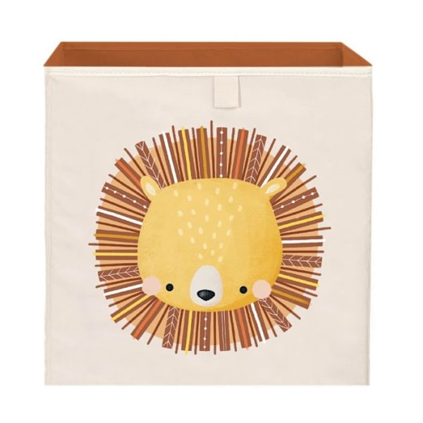 Sassi Junior - Chompy the lion fyrkantig förvaringslåda Gul