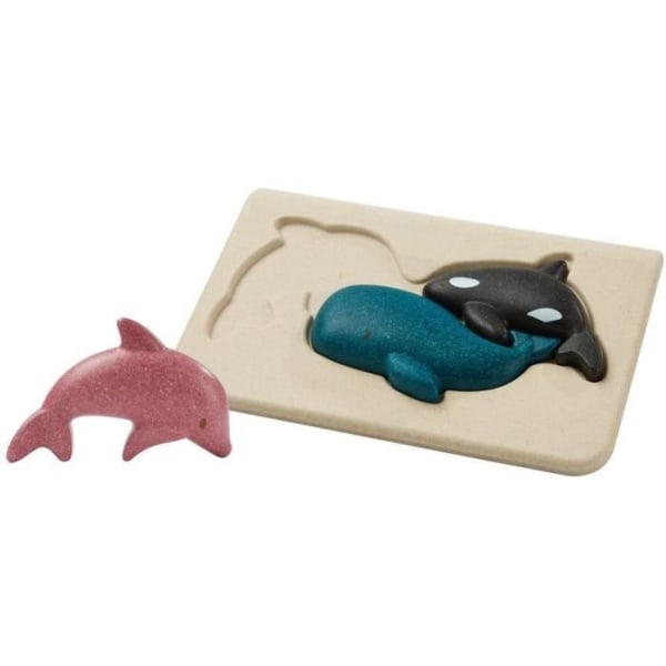 Marine Life Puzzle - PLANLEKSAKER - För barn från 12 månader och uppåt - Flerfärgad Blå
