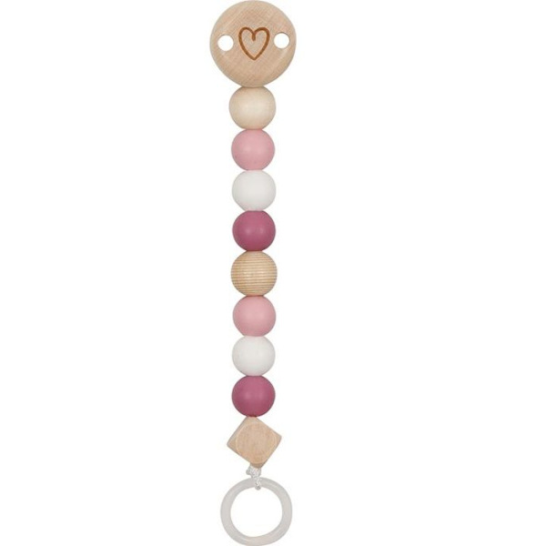 Goki ketju tuttipulloon silikonipalloilla - Tähti - Harmaa Rosa