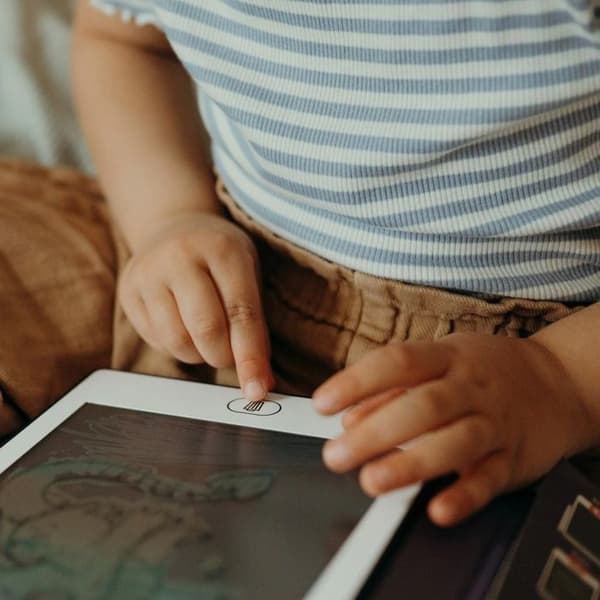 KIDYWOLF KIDYDRAW Mini Ritplatta - Djurtema - Utbildande - Från 4 år Röd
