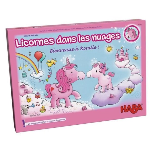Brädspel - HABA - Unicorns in the Clouds Välkommen Rosalie - 4 år och äldre - 2 spelare eller fler - 15 min
