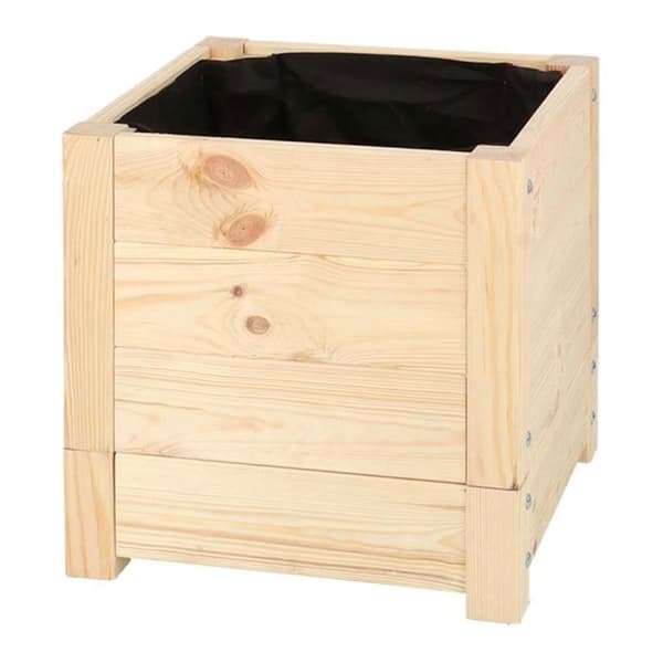 Luonnonpuusta valmistettu lombrikomposteri beige