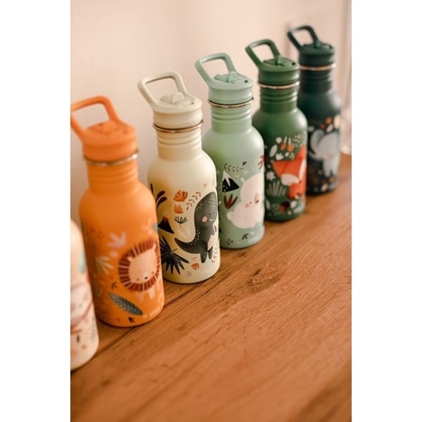 Inoksipullo - Sassi Junior - Chewy elefantti - 500 ml - Monivärinen - Unisex Flerfärgad