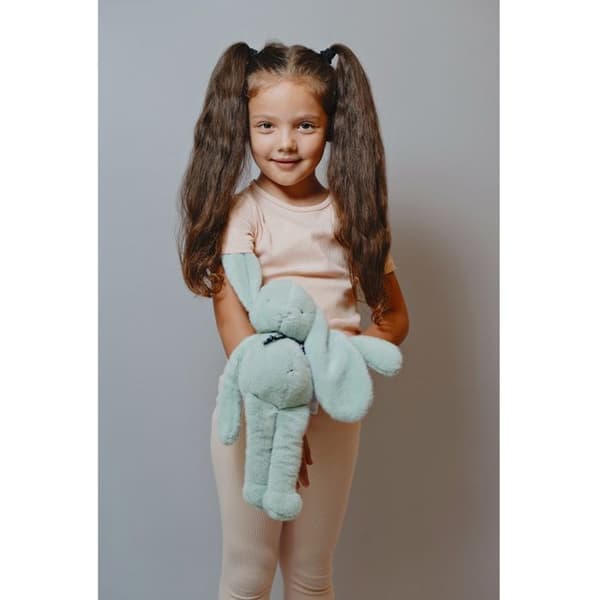 Lapin Meloe Vihreä Salvia 37cm - MAÏLOU TRADITION - MA0035 - Musta - Polyesteri / Puuvilla Grön