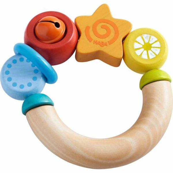 Haba rattle star junior 9,5 x 9 cm trä