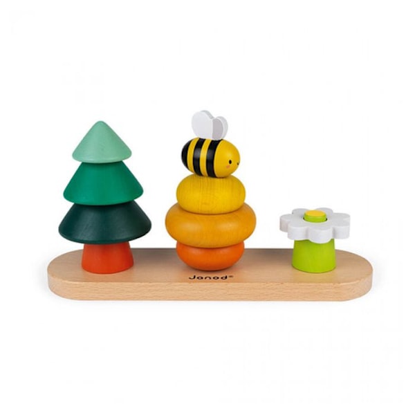 Spel Skog Att Stapla Flerfärgad