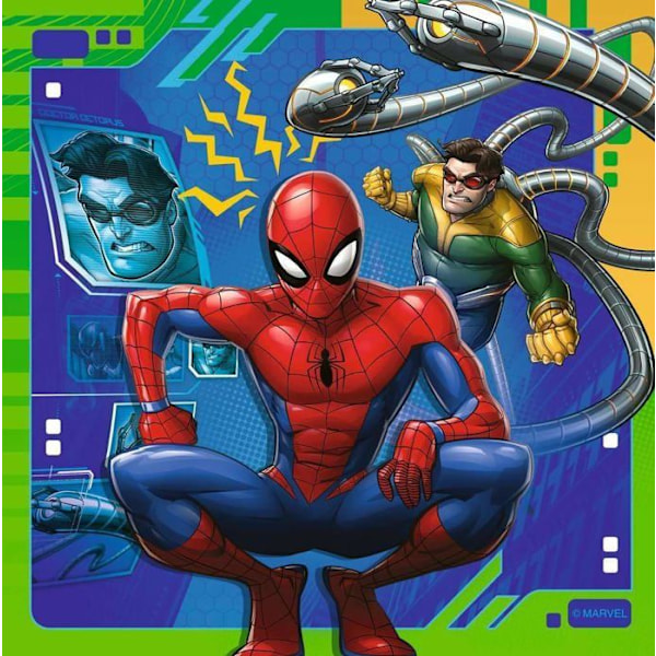 Pussel Barn - RAVENSBURGER - Set med 3 pussel med 49 bitar - Spider-Man - Från 5 år - Unisex Blå