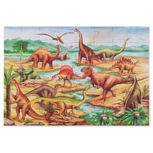Pussel - MELISSA & DOUG - 10421 - Dinosaurier - 48 bitar - Utbildande - Inomhus