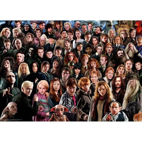 Pussel - RAVENSBURGER - Harry Potter - 1000 bitar - 70x50 cm - För vuxna Vit