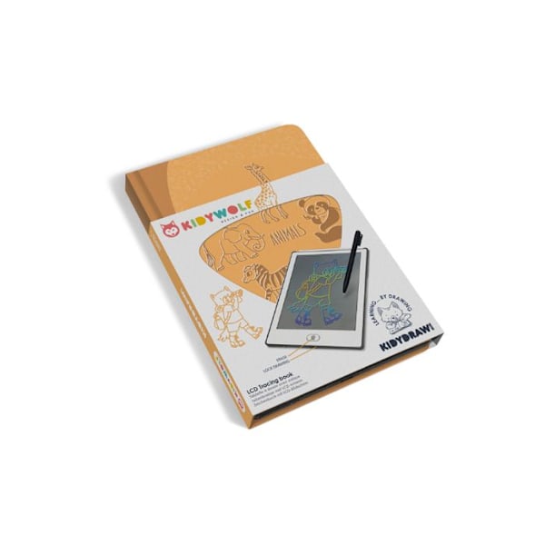 Kidywolf - Kidydraw-Mini Piirustustabletti Eläimet - NESPART Orange