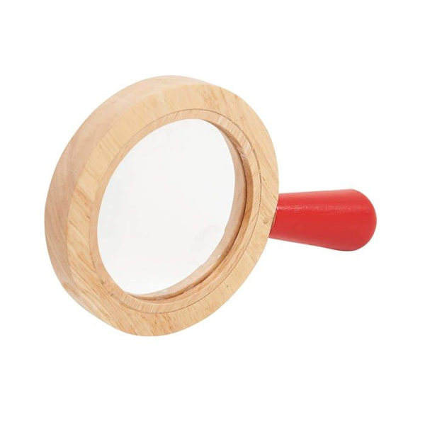Träförstoringsglas - TICKIT Röd, Trä