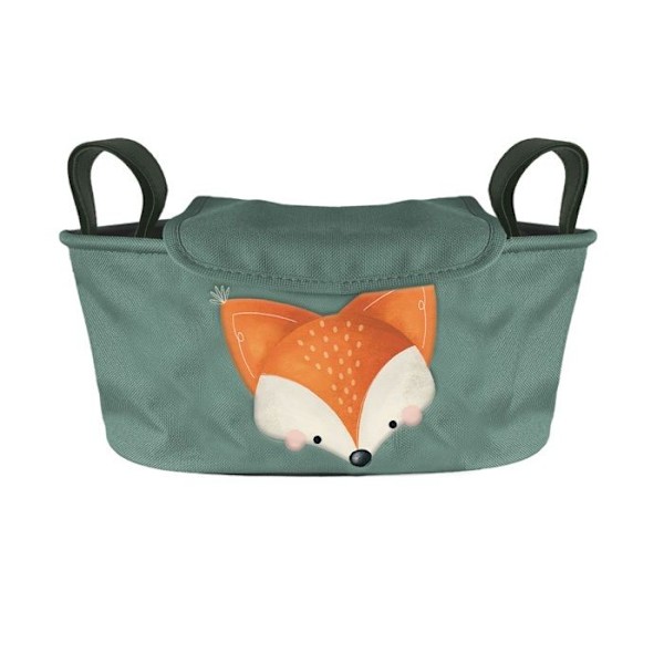 Sassi Junior - Crunchy-fox lastenvaunuorganisaattori Grön