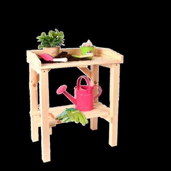 Omplanteringstabell för barn - L 48 x P 32,2 x H 60,8 cm - Furu