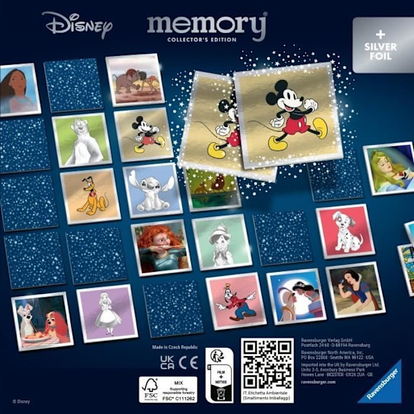 Collectors' memory® Walt Disney minnesspel - Ravensburger Flerfärgad