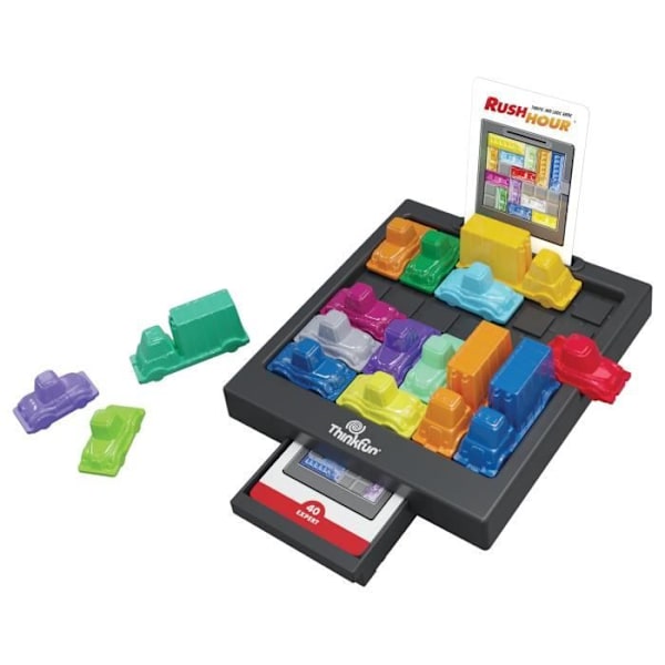 ThinkFun Rush Hou-Logic-spel-Pussel-Trafikstockning-40 utmaningar 4 nivå-1 Spelare eller mer-från 8 år-Ravensburger-Mixed-6600 Blandad