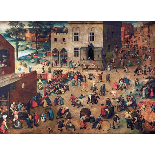 500 bitar konstpussel i trä: Bruegel: Game...