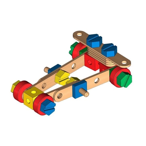 Rakennusleikki - MELISSA & DOUG - 48 osan setti - 3-vuotiaille ja sitä vanhemmille lasten Gul, röd, grön och blå