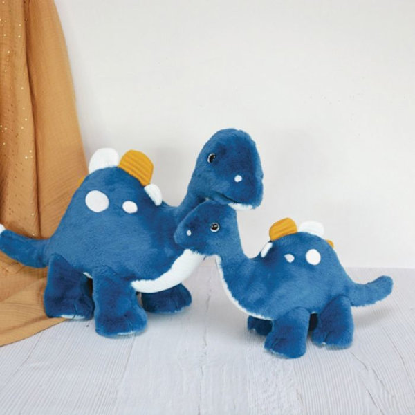 Histoire d'Ours - Hello le Dino Pehmolelu 75 cm - DOUDOU ET COMPAGNIE Blå