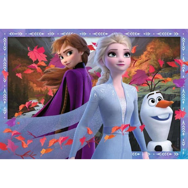 Frozen 2 Puzzle - Ravensburger - 2x24 bitar - För barn från 4 år och uppåt Blå