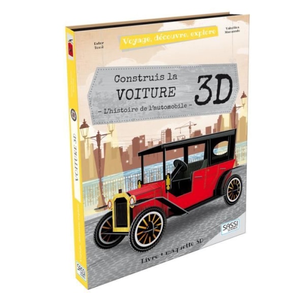 3D Palapeli - Auton Historia - Ford Model T - Koulutuslelu - Sekä pojille että tytöille - 6 vuotta röd och svart