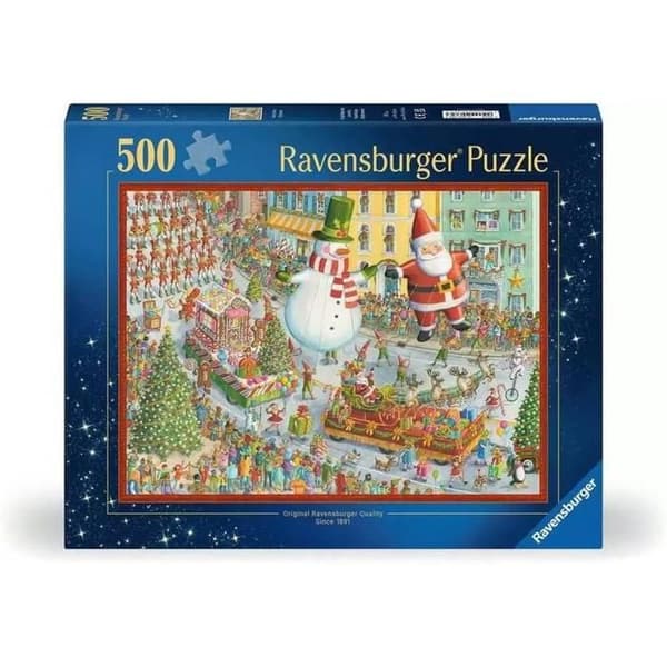 Puzzle - RAVENSBURGER - Jul - 500 brikker - 49x36 cm - Til børn fra 10 år Blå