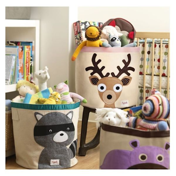 Raccoon Toy Bag 3 Groddar Multicolor Grå