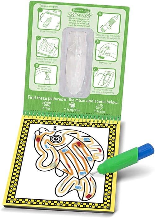 Melissa & Doug - Water Wow! Dyr labyrinter Röd
