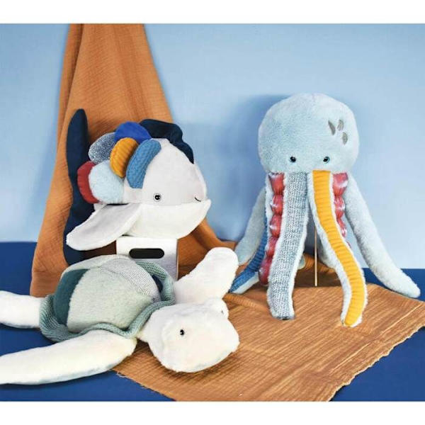 Histoire d'Ours - Meduusipehmo - DOUDOU ET COMPAGNIE Blå