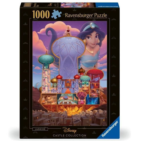 Ravensburger - Puzzle Jasmine Disney-linnat 1000 palaa