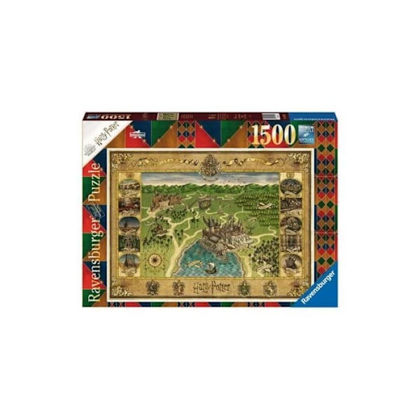 Ravensburger Harry Potter 1500 bitars pussel Kartan över Hogwarts