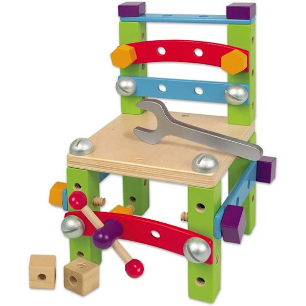 Byggspel - GOULA - Multibyggsats - Bygg 7 olika modeller Rött, grått och gult
