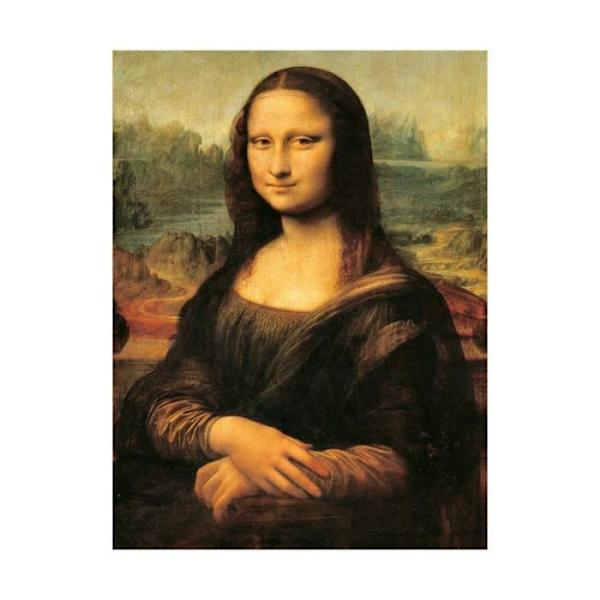 1000 bitars pussel Ravensburger konstsamling Mona Lisa Leonardo da Vinci Vit
