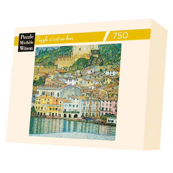 Konstpussel i trä 750 bitar Michèle Wilson - Klimt: Gardasjön Unique Unique Color Flerfärgad