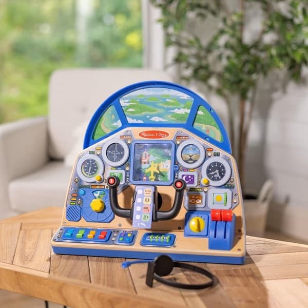 Melissa & Doug - Interaktiv instrumentpanel Flygpilot - SPIN MASTER Blå