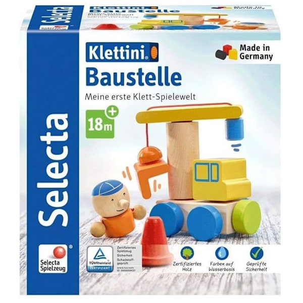 Osoitepeli SELECTA - Klettini - 8 kappaletta - Puu Gul