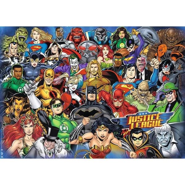 1000 brikker puslespil: Udfordring puslespil: DC Comics
