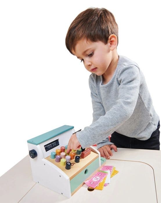 Tender Leaf Toys - Kassaapparat - DAM Blå