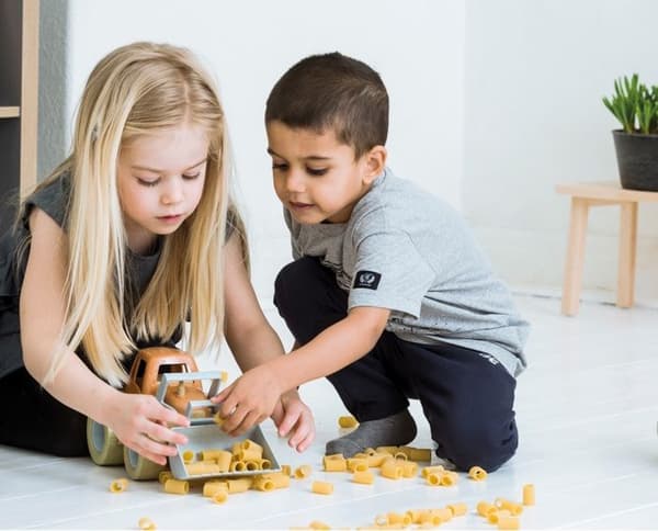 Bioplastik Legetøj Dantoy - Blå & Brun Traktor til Børn Blå / Brun