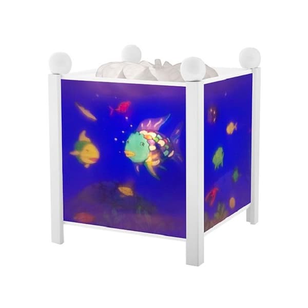 Rainbow Fish Magic Lantern Night Light - BYXA - Vit - Elektrisk - 16x16cm Vit