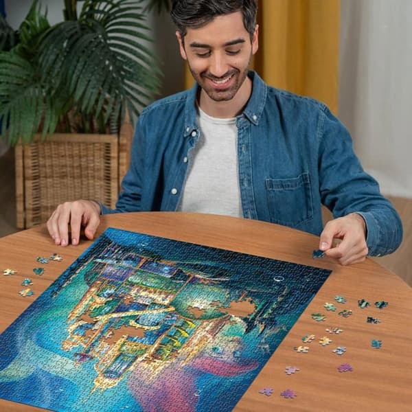 Pussel - RAVENSBURGER - Ariel - 1000 bitar - Disney-slott - Avkoppling och lugn