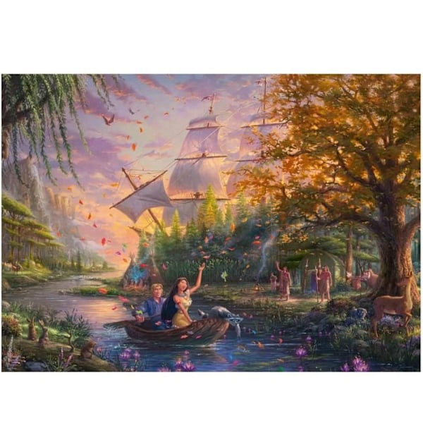 PUZZLE 1000 BITAR DISNEY: POCAHONTAS Flerfärgad